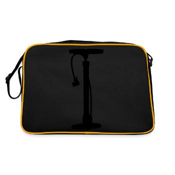 Pompe à vélo - Sac Retro - noir/or - Dos