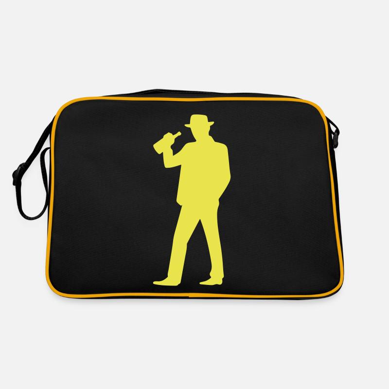 Silhouette Ivre Drôle Sac Retro