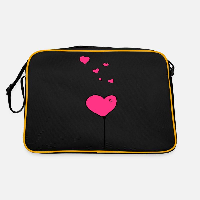 Coeurs de ballon Sac Retro