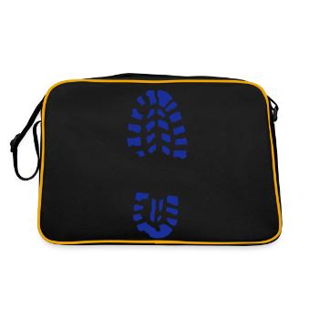 trace pas chaussure 23 - Sac Retro - noir/or - Dos