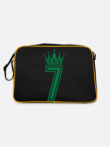 7 Couronne - Sac Retro - noir/or - Dos