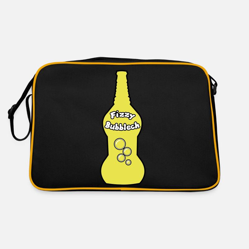 Zohan - Fizzy Bubblech / Bubbele - Retro Tasche - Schwarz/Gold