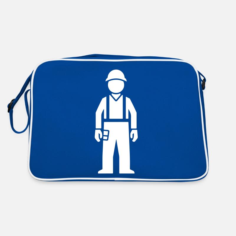 Icône d’ouvrier de la construction Sac Retro