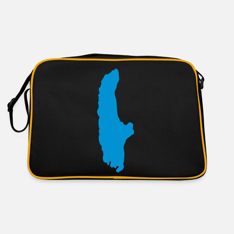 Ammersee - Retro Tasche - Schwarz/Gold