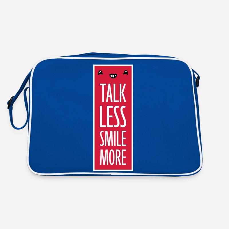 talk less smile more Retro Bag