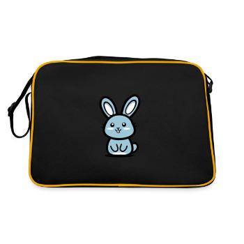 Icône de Pâques lapin - Sac Retro - noir/or - Dos