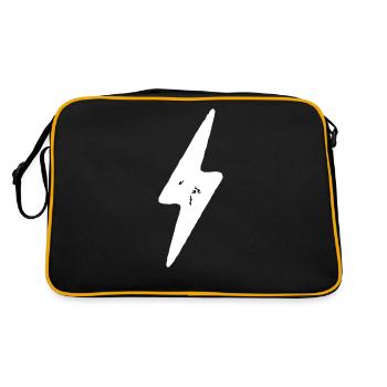 Blitz - Retro Tasche - Schwarz/Gold - Hinten