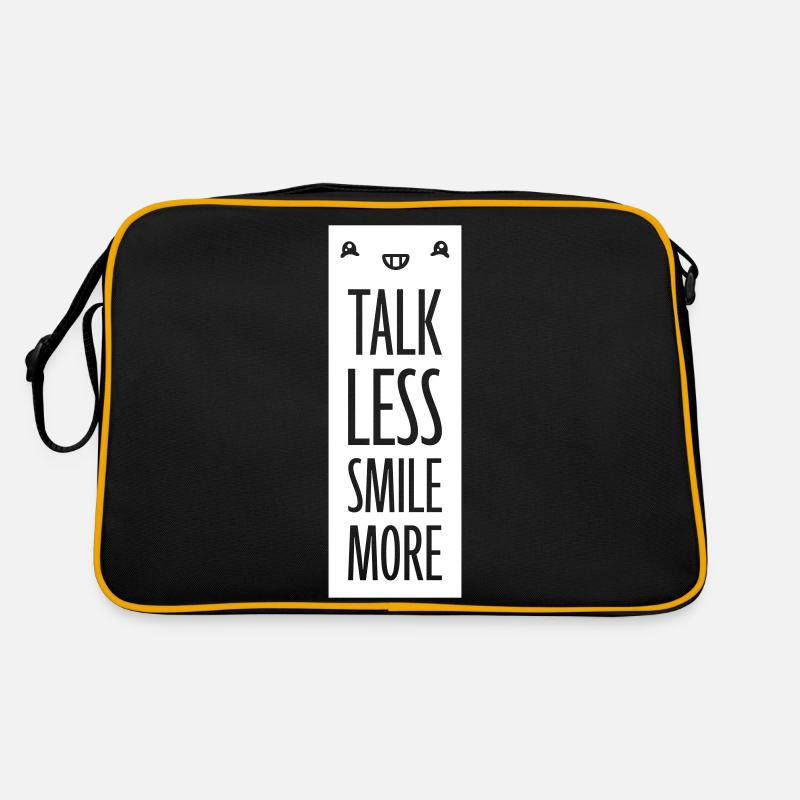 parler moins sourire plus Sac Retro