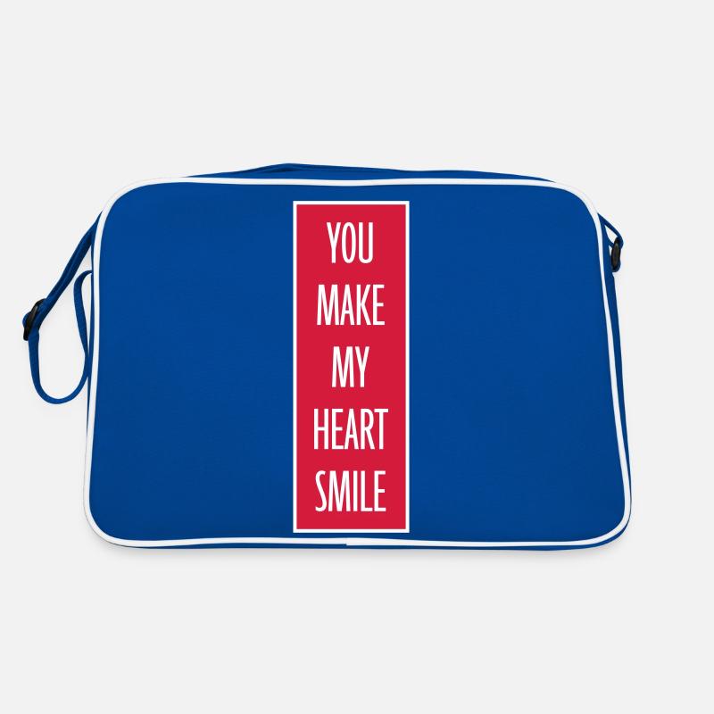 make my heart smile Retro Tasche