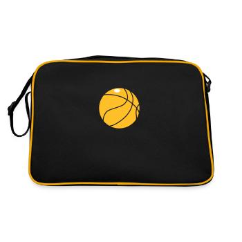 Basket-ball 5 0 25 - Sac Retro - noir/or - Dos