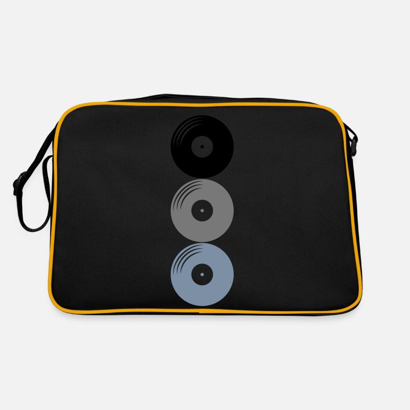 Platten 3 Vinyl Retro Tasche