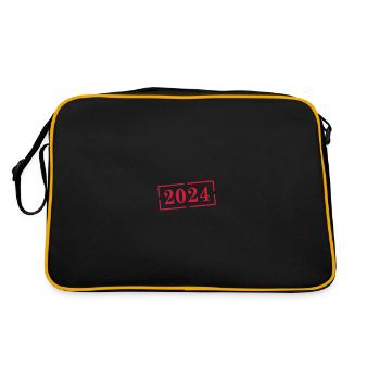 Année 2024 - Sac Retro - noir/or - Dos
