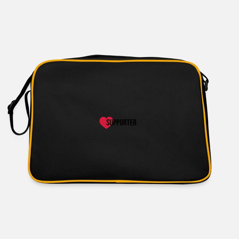 Supporter Herz Retro Tasche