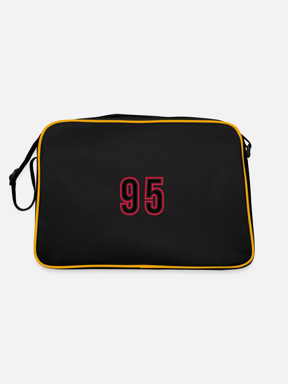 95 Number Years Jersey - Retro Bag - black/gold - Back