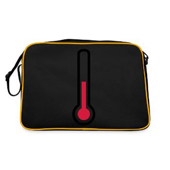 Thermomètre - température - Sac Retro - noir/or - Dos