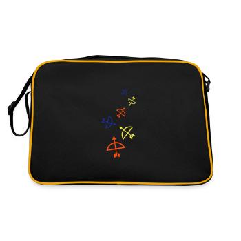 Bow and arrow - Retro Bag - black/gold - Back