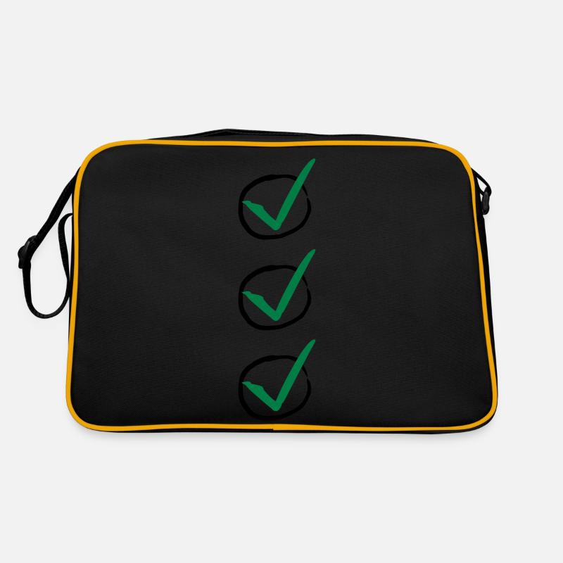 Three Checkmarks Retro Bag