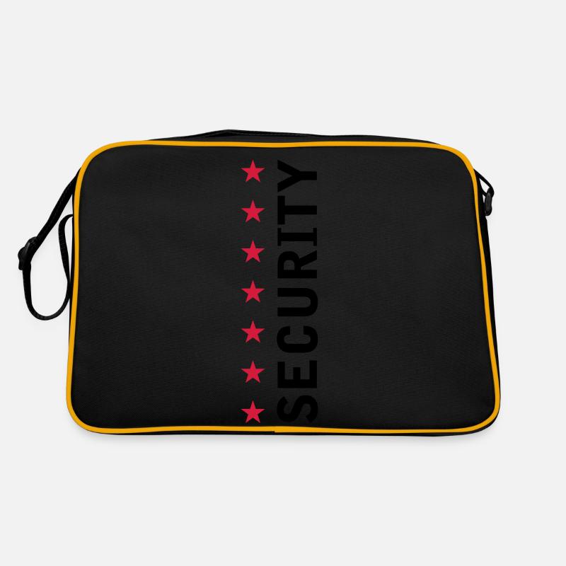 Security Text Logo Retro Bag
