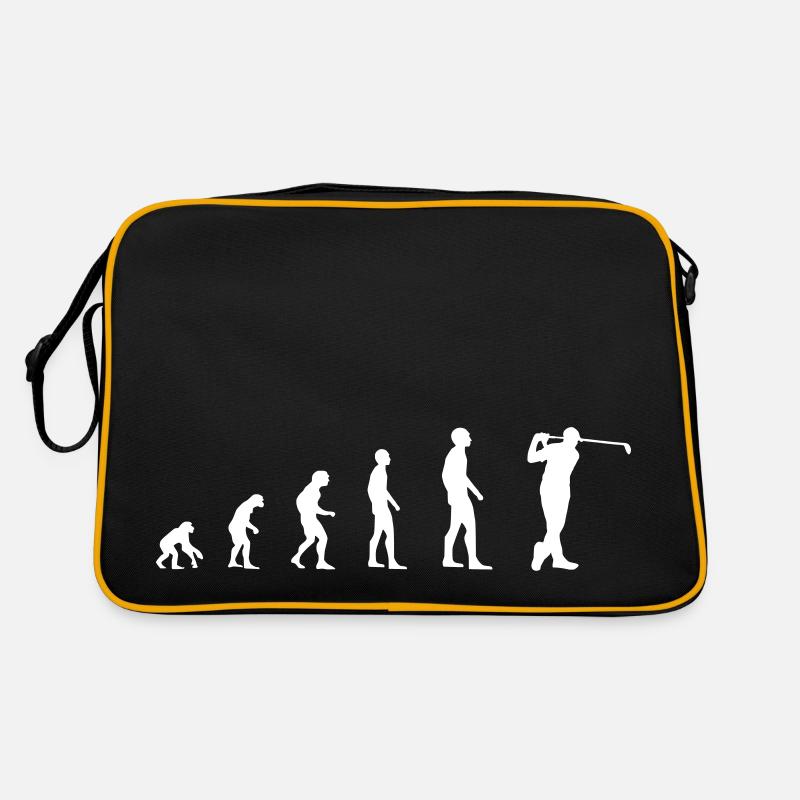 Golf – Evolution - Retro Tasche - Schwarz/Gold