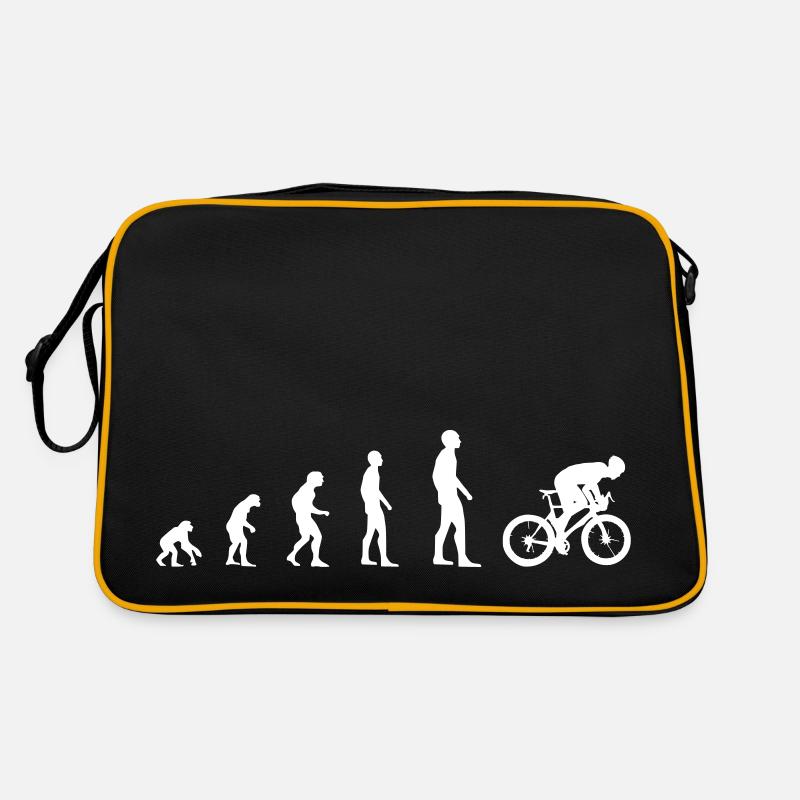 Radsport Rennrad – Evolution - Retro Tasche - Schwarz/Gold