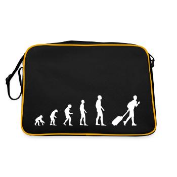Reisender – Evolution - Retro Tasche - Schwarz/Gold - Hinten