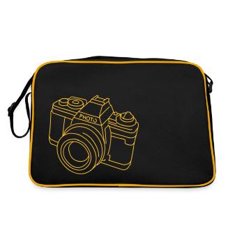 Appareil photo Camera (SLR) - Sac Retro - noir/or - Dos