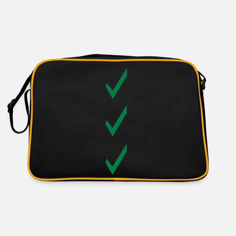 Haken Häkchen Checkliste Retro Tasche