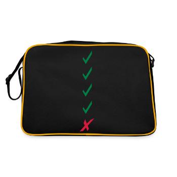 check list - Retro Bag - black/gold - Back