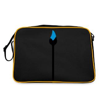pinceau avec de la peinture - Sac Retro - noir/or - Dos