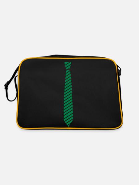 cravate - Sac Retro - noir/or - Dos