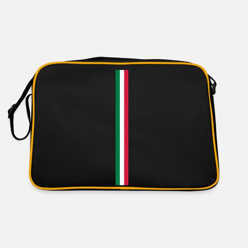 Tre strisce giù Italia Retro Tasche