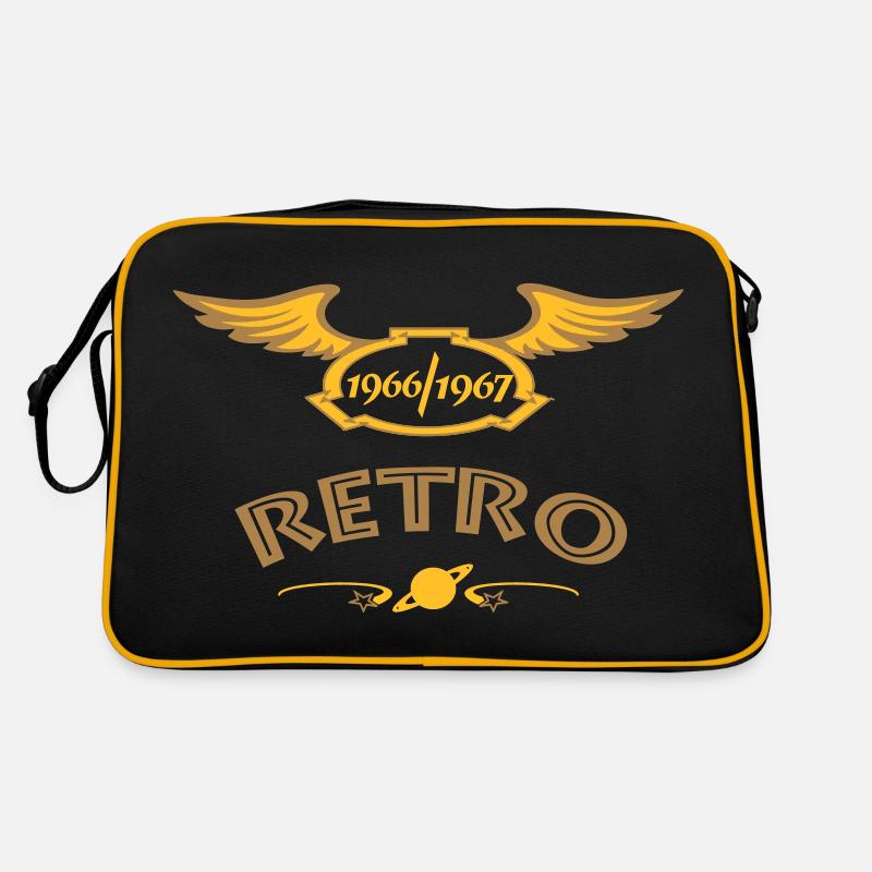 1966 1967 - Retro Tasche - Schwarz/Gold
