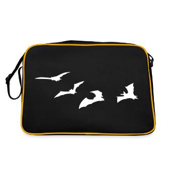 Bat - bats - Retro Bag - black/gold - Back