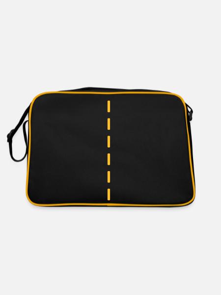 pointillés / dashed (1c) - Sac Retro - noir/or - Dos