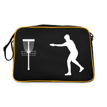 Frisbee Disc Golf Putt - Sac Retro - noir/or - Dos