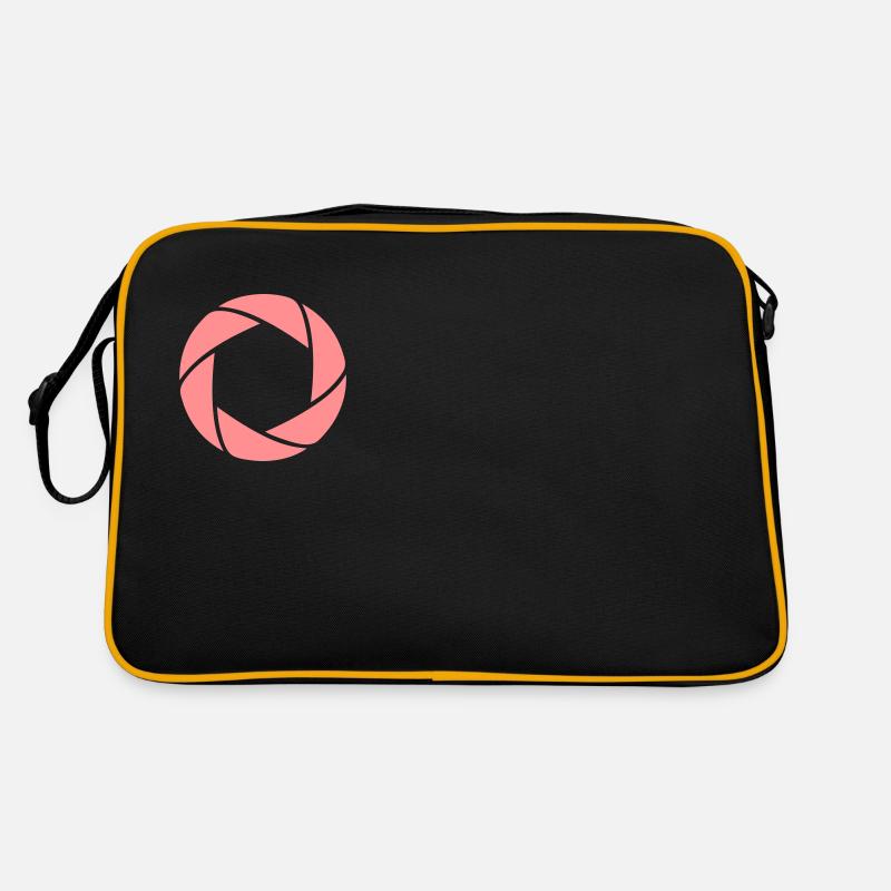 display2015 Einfarbig - Retro Tasche - Schwarz/Gold