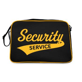 Security Service Lettering (Team) - Retro Bag - black/gold - Back
