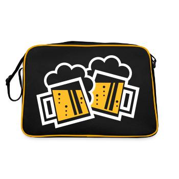 XZwei Originale Bayern (2 / NEG) - Retro Tasche - Schwarz/Gold - Hinten