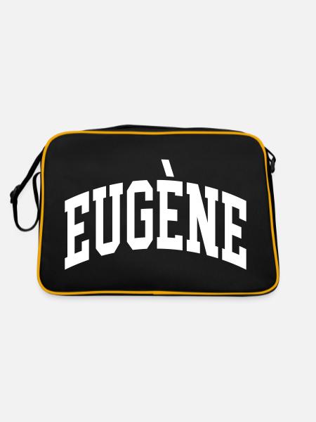 Eugène - Retro Tasche - Schwarz/Gold - Hinten