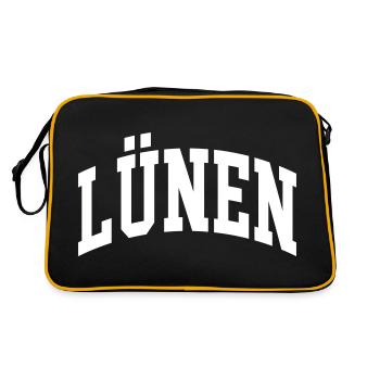 Lünen - Retro Tasche - Schwarz/Gold - Hinten