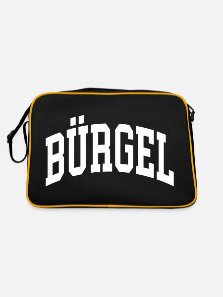 Bürgel - Sac Retro - noir/or - Dos