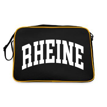 Rheine - Retro Tasche - Schwarz/Gold - Hinten