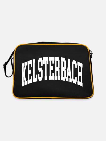 Kelsterbach - Retro Tasche - Schwarz/Gold