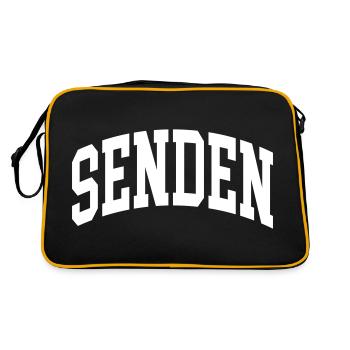 Senden - Retro Tasche - Schwarz/Gold - Hinten