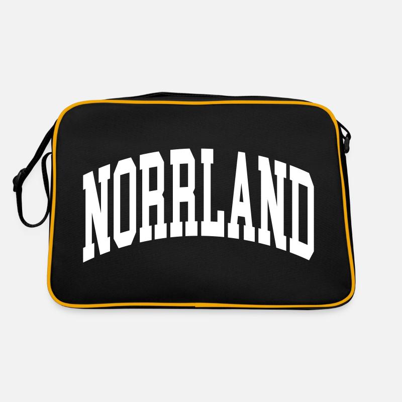 Norrland - Retro Tasche - Schwarz/Gold