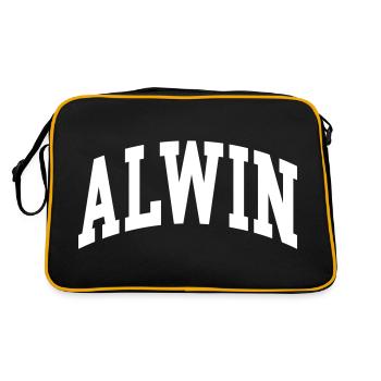 Alwin - Retro Bag - black/gold - Back