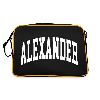 Alexandre - Sac Retro - noir/or - Dos