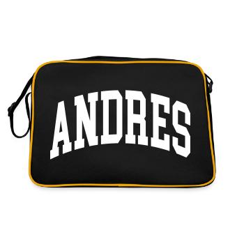 Andres - Sac Retro - noir/or - Dos