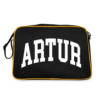 Artur - Retro Bag - black/gold - Back