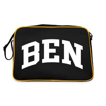 Benoît - Sac Retro - noir/or - Dos